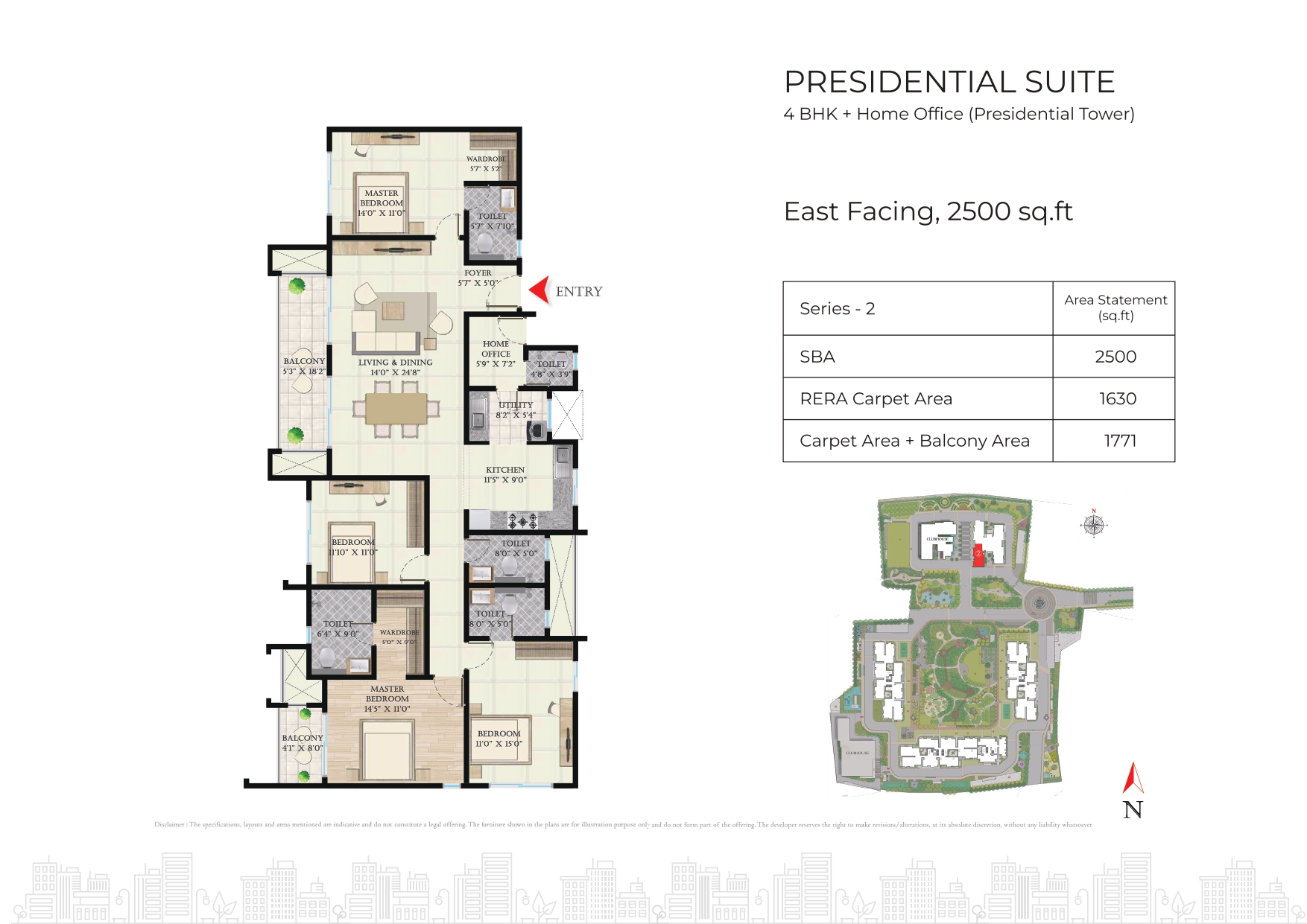 4 BHK Floor Plan